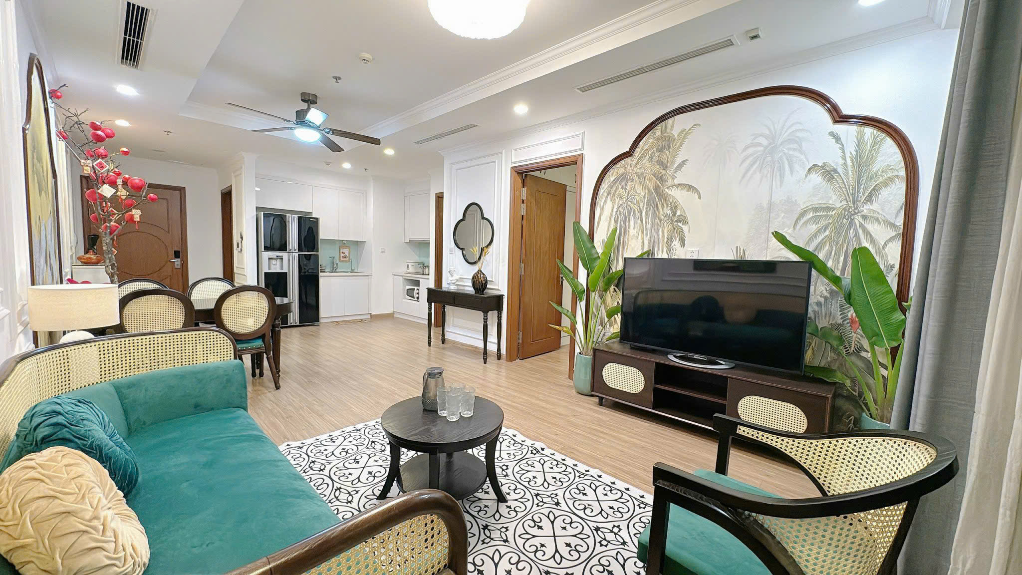 Homestay Times City 2 phòng ngủ cho thuê theo ngày, giờ